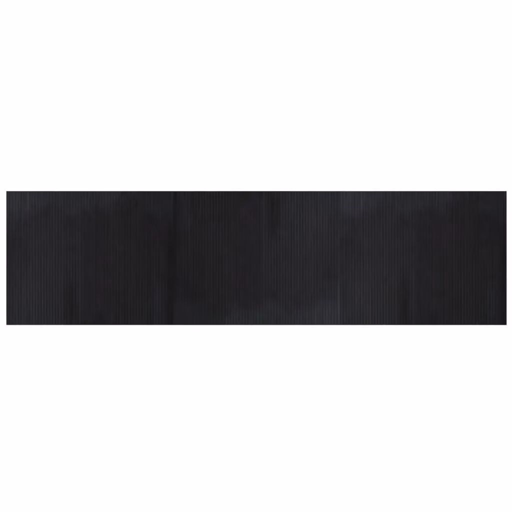 Berkfield Home Rectangular Bamboo Rug in Black, W: 80 cm, L: 300 cm – 2