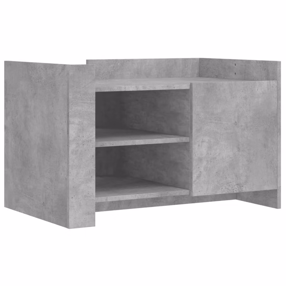 Berkfield Home Durable Coffee Table in Concrete Grey, W/D/H: 80 x 50 x 50 cm – 3