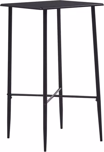 Berkfield Home Modern Black Bar Table W/D/H: 60 x 60 x 111 cm