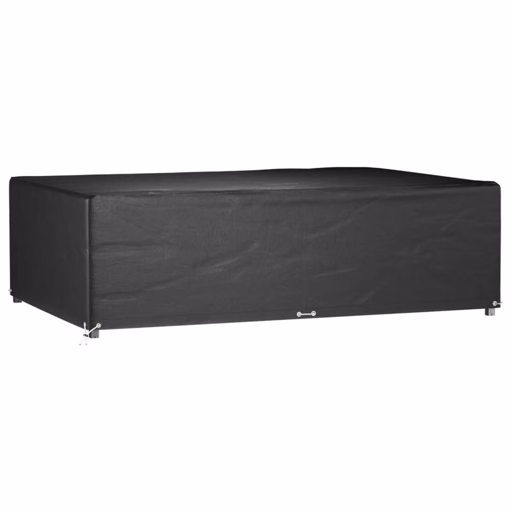 Berkfield Home Water Repellent Rectangular Sofa Garden Furniture Covers, 2 Pack, Black, W/D/H: 227 x 152 x 65 cm – 3