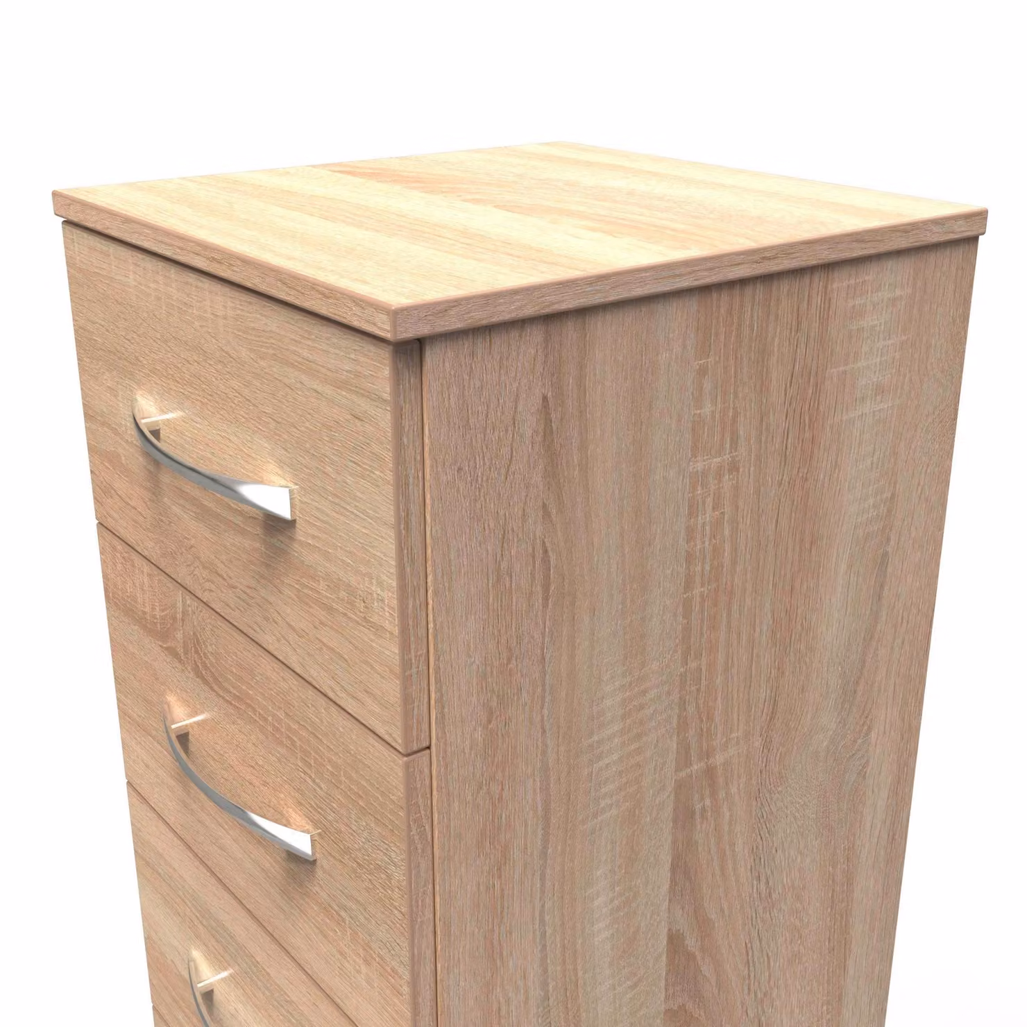 2 U Hampshire 5 Drawer Tallboy in Light Oak, Ready Assembled – 2