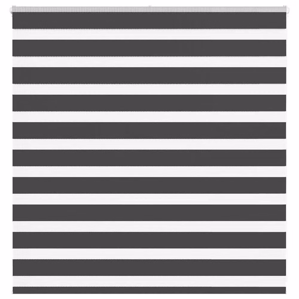 Berkfield Home Black Zebra Day and Night Blind, W: 150 cm, H: 100 cm – 2