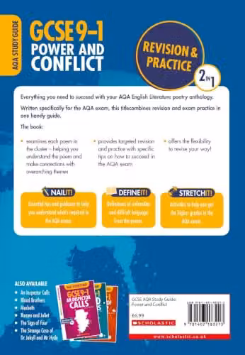 Scholastic Power and Conflict: GCSE Revision Guide and Practice Book for AQA English Literature (GCSE Grades 9-1 Study Guides) – 2