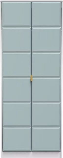Ready Assembled 2 U Metro 2 Door Wardrobe in Duck Egg Blue