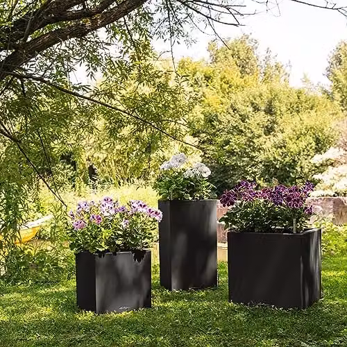 Lechuza Canto Self Watering Plant Pot in Graphite Black, H70 x W40 x D40 cm – 3