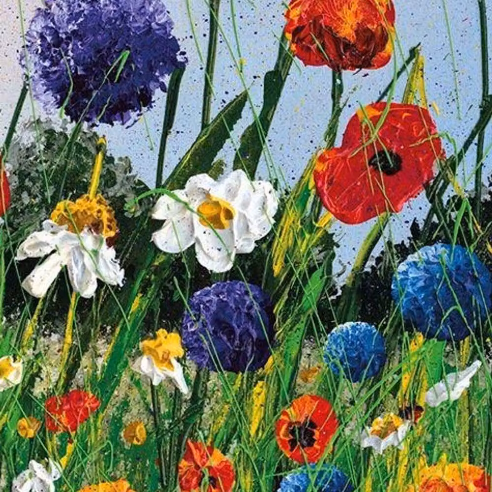 Siobhan McEvoy Blooming Gorgeous Multicolour Floral Framed Canvas Print – 2