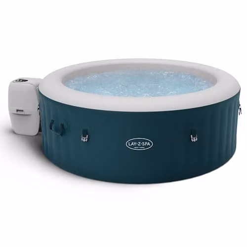 Lay-Z-Spa New York Round Inflatable Hot Tub for 4-6 People, Green – 1