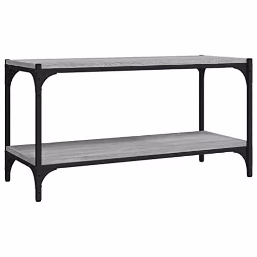 vidaXL Industrial TV Cabinet in Grey Sonoma, W: 80 cm, D: 33 cm, H: 41 cm – 1