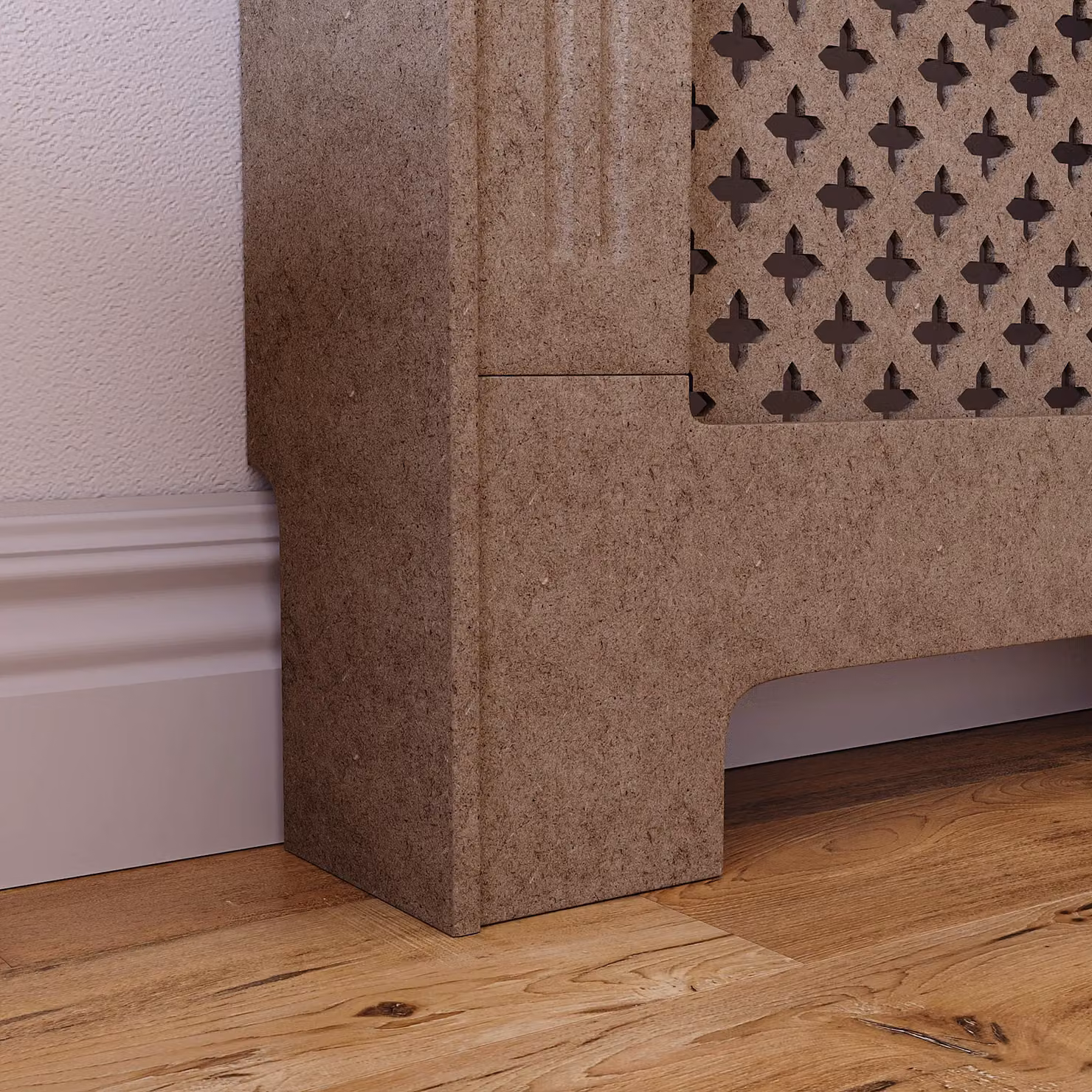 Vida Designs Oxford MDF Radiator Cover, Brown, W: 82.0 cm, H: 78.0 cm, D: 19.0 cm – 4