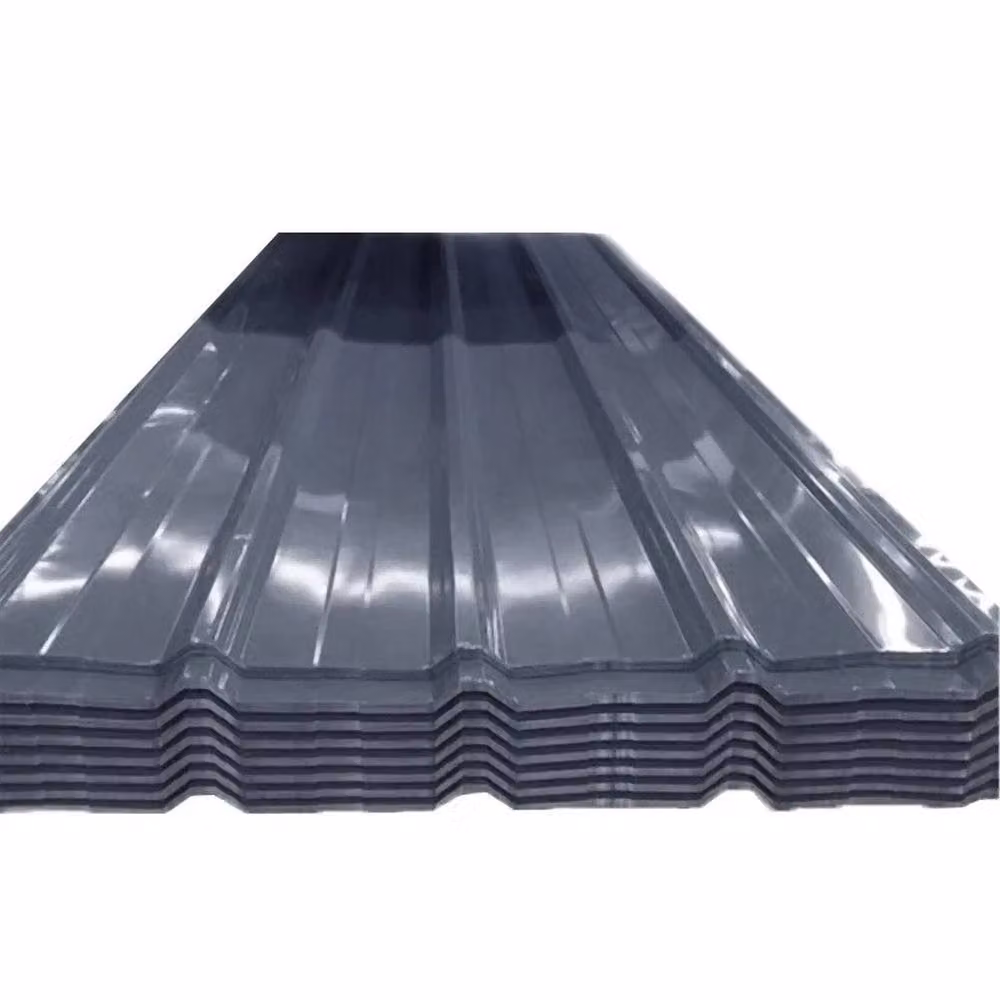 FLAVORA 12-Pack Corrugated Metal Roof Sheets for Garage, Carport or Shed in Grey, W: 52 cm, L: 1000 cm – 2
