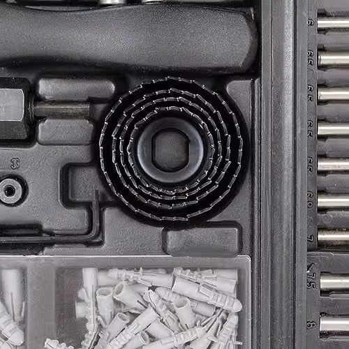 Lumberjack 205 Piece HSS Drill and Screwdriver Bit Set with Case, Black – 9