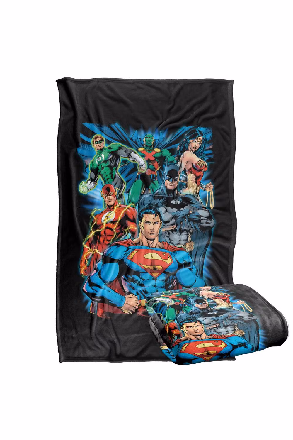 LOGOVISION Justice League Is Served Super Soft Silky Touch Fleece Throw Blanket, Multicolour, W: 91.44 cm x L: 147 cm – 7