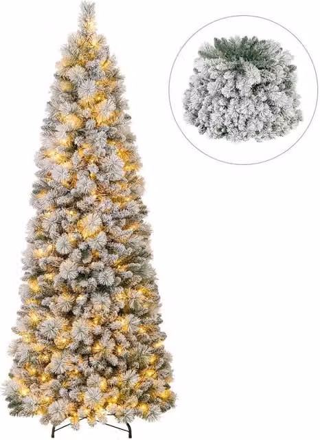 Kelvenix 7 FT Green Pop Up Artificial Christmas Tree with 680 PVC Tips – 1