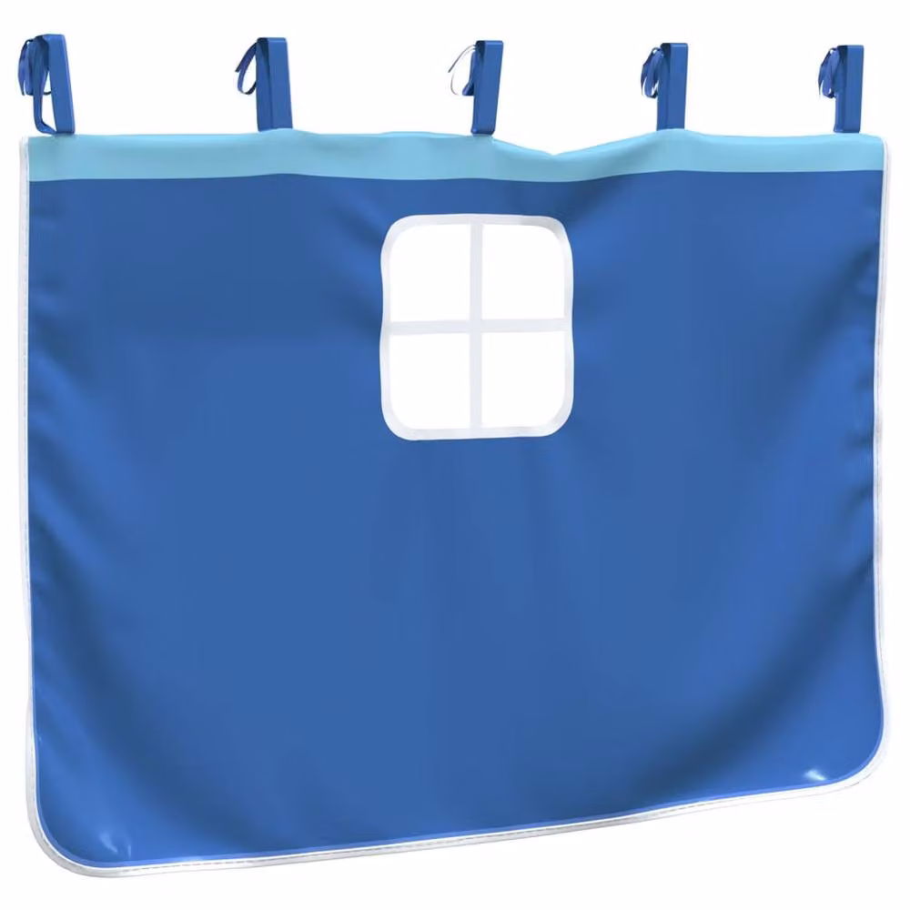 Berkfield Home Opaque Blue Polyester Loft Bed Curtains for Children – 5