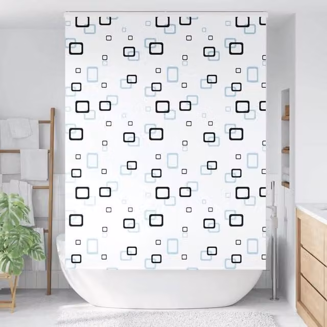 Berkfield Home White Opaque Shower Roller Blind with Cassette, W/H: 150 x 240 cm