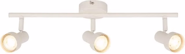 Briloner White Metal Adjustable 3-Light Ceiling Spotlight for GU10 Bulbs, W: 47.5 cm – 1