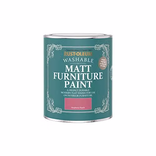 Rust-Oleum Matt Water-Based Furniture and Skirting Board Paint in Pink, 750ml – 3