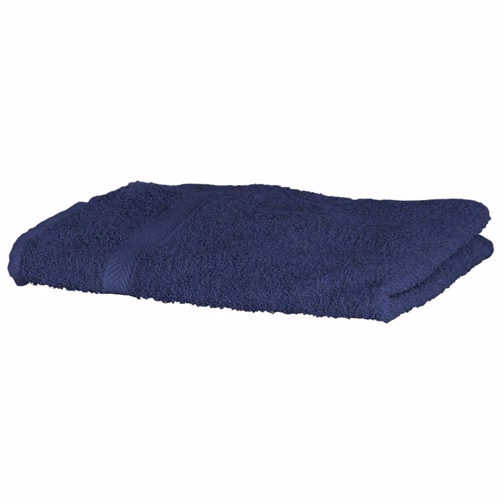 Towel City Luxury Fluffy Cotton Terrycloth Bath Towel in Blue with Border and Hanging Loop – 2
