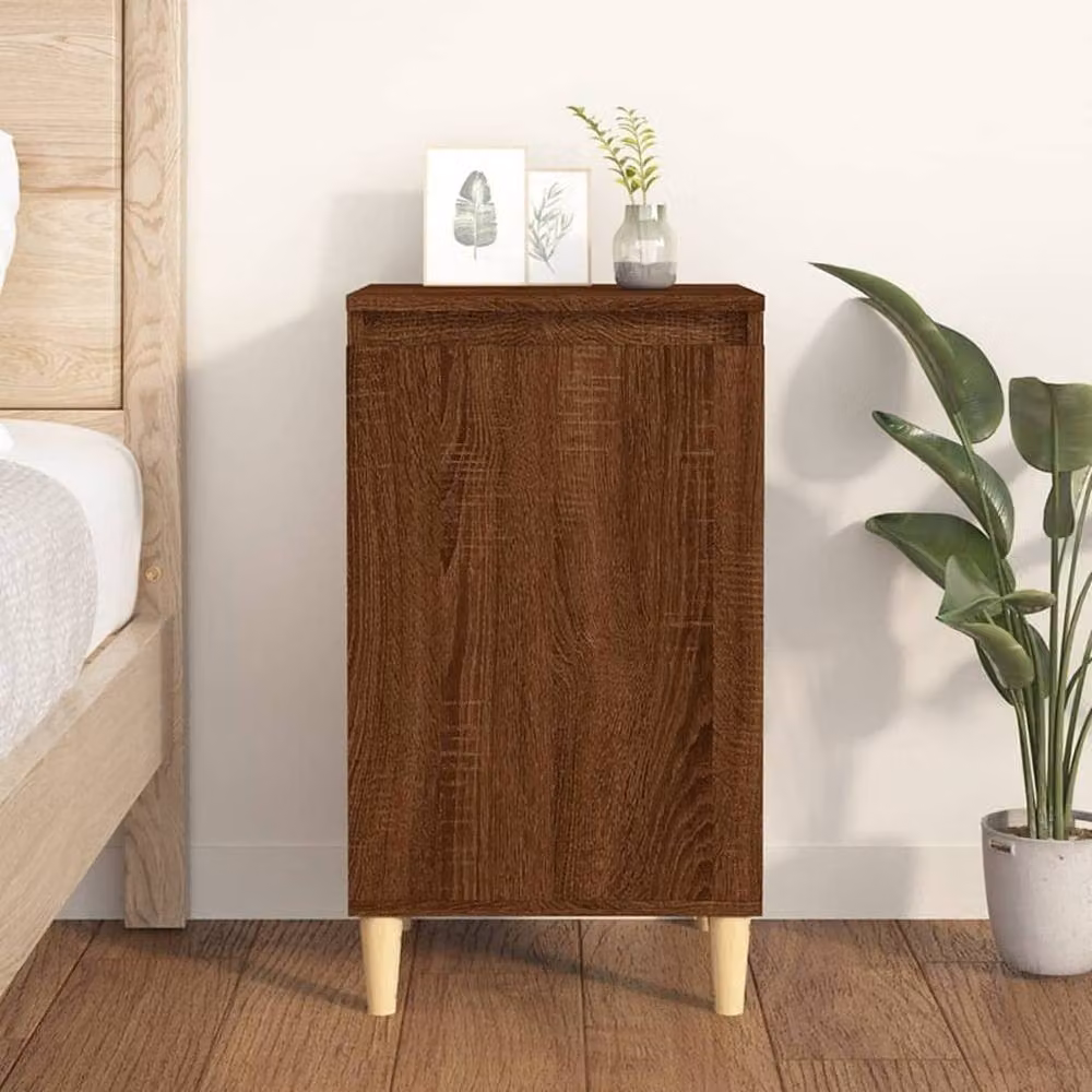 Berkfield Home Brown Oak Bedside Cabinet W/D/H: 40 x 35 x 70 cm – 2