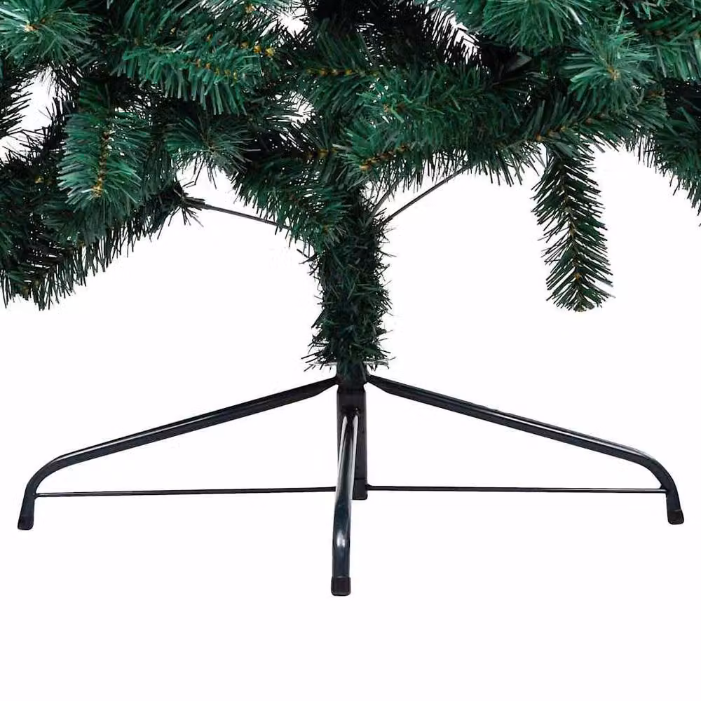 Berkfield Home Artificial Half Pre-lit Christmas Tree with Ball Set, Green, Height: 150 cm – 3