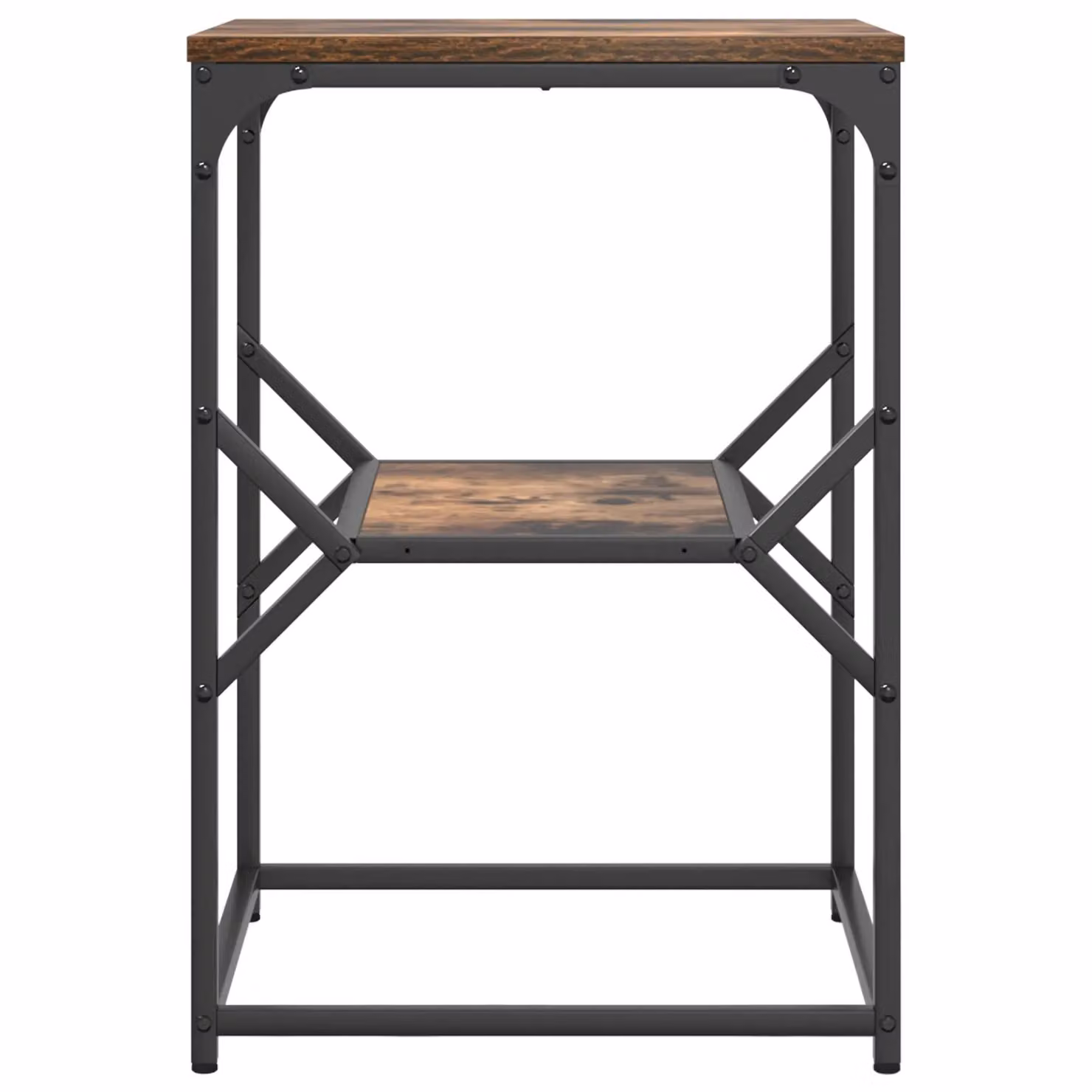 Berkfield Home Smoked Oak Side Table, Brown, W/D/H: 41 x 40 x 60 cm – 3