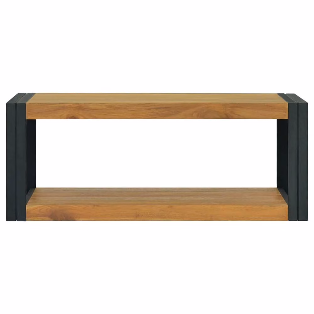 Berkfield Home Brown Solid Teak Wood Bathroom Cabinet W/D/H: 90 x 45 x 35 cm – 2