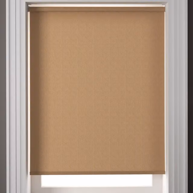 Vieo Made to Measure Terrys Semi-Transparent Textile Roller Blind Shell in Beige or Brown