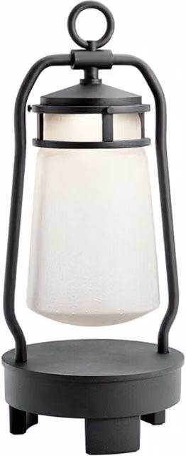 Loops Bluetooth Integrated LED Outdoor Post Lantern in Textured Black, IP44 Rated – 1