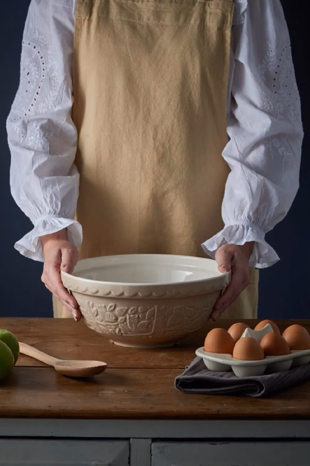 Mason Cash In The Forest Earthenware Mixing Bowl, Stone/Beige, Diameter: 26 cm – 2