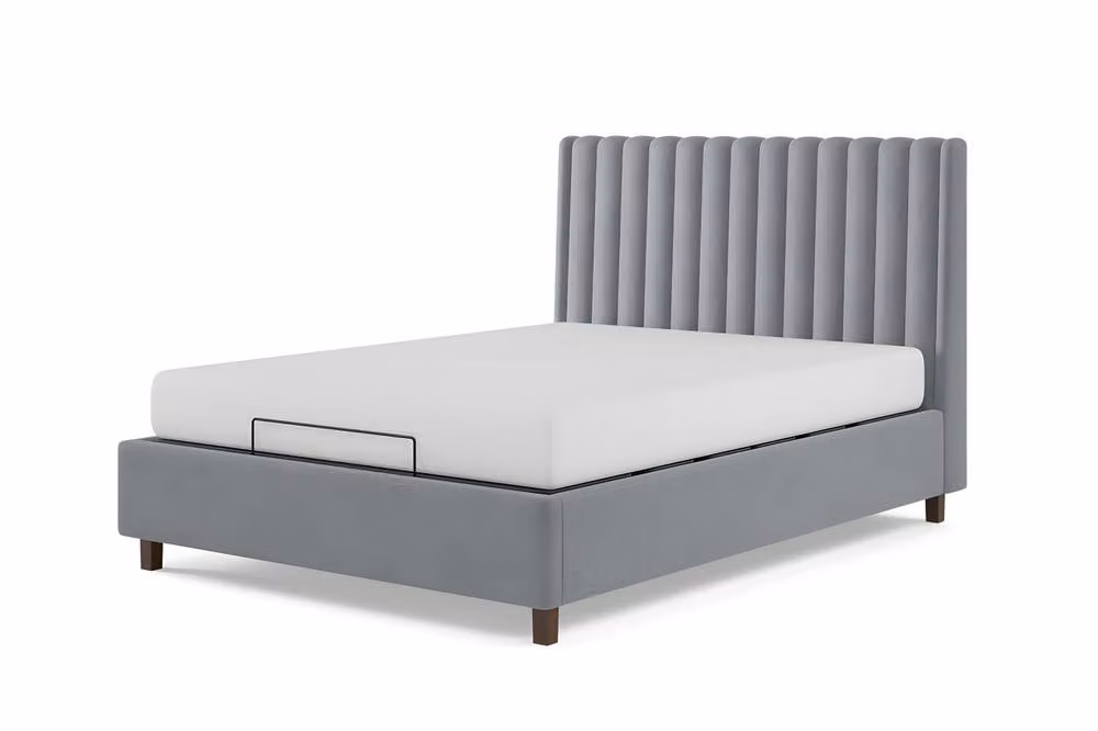 Paradise Beds Ltd Wellness Lift Electric Adjustable Bed Set in Grey, W/D/H: 120 x 200 cm – 2