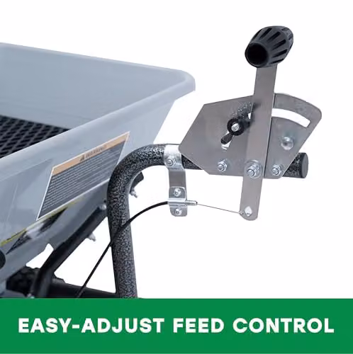 The Handy Black Towed Broadcast Spreader for Seed, Fertiliser and Salt with Adjustable Feed Control and Universal Hitch – 2