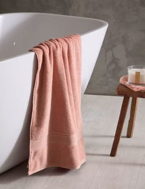 M&S Super Soft Pure Cotton Towel in Beige