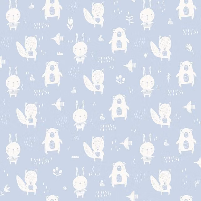 Muriva Blue Animal Print Bedroom Decor