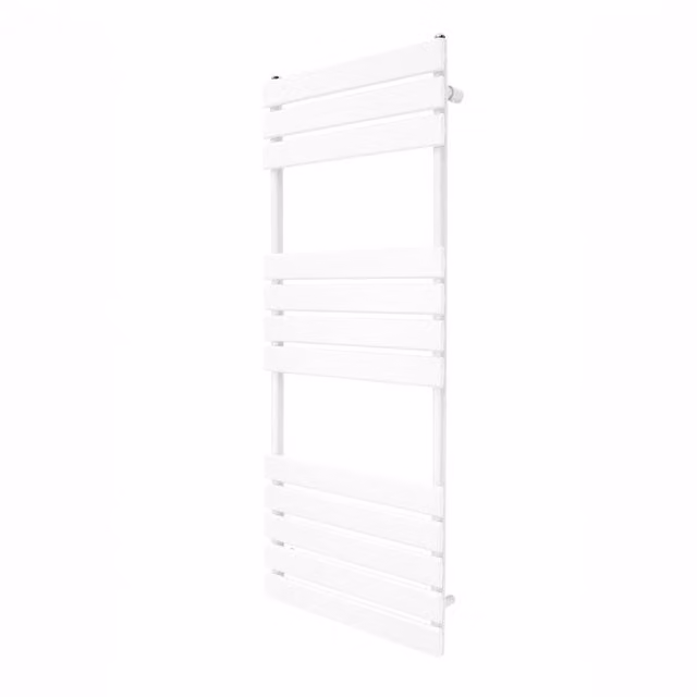Monstershop White Steel Flat Panel Towel Radiator, Width: 45 cm