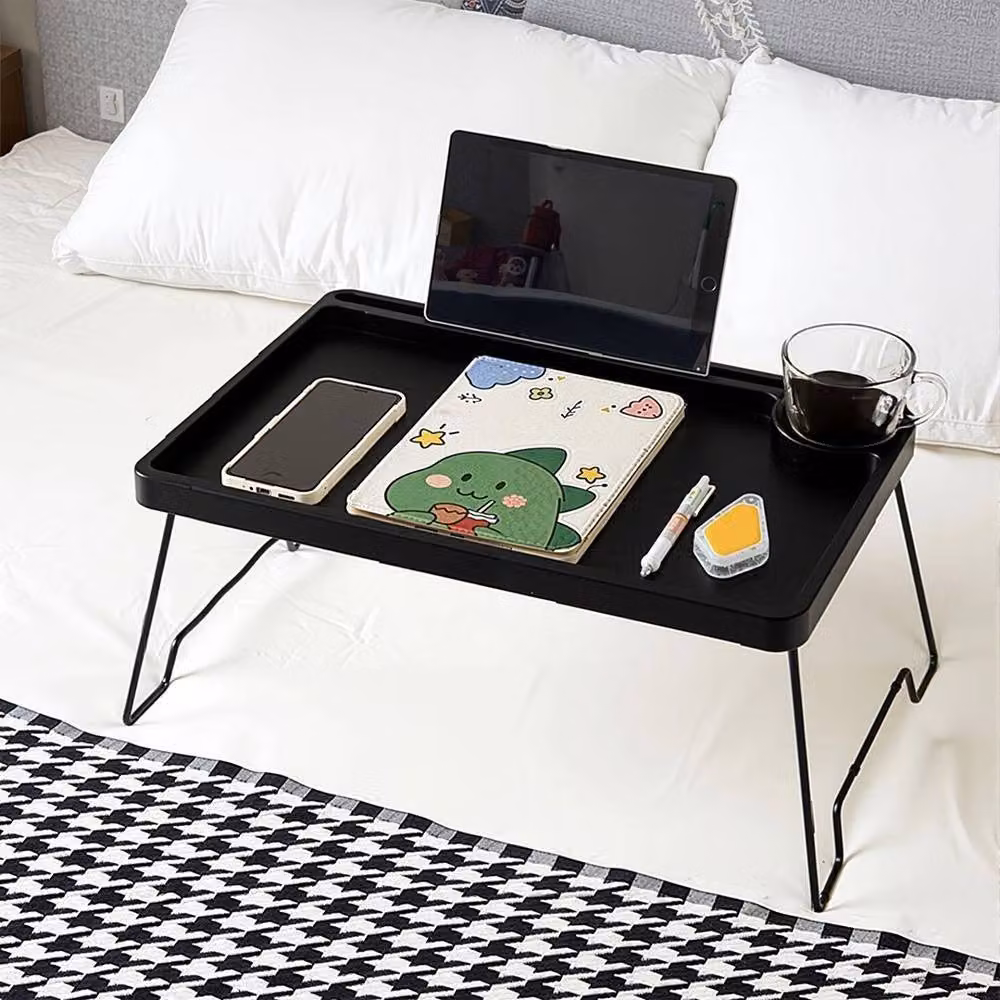 KORVIXA Black Folding Laptop Bed Table and Sofa Lap Desk Tray – 3