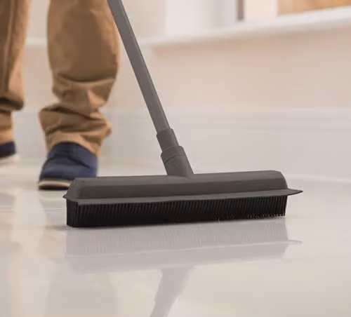 Addis Rubber Broom in Grey with Telescopic Handle and Wall Mountable Design – 2