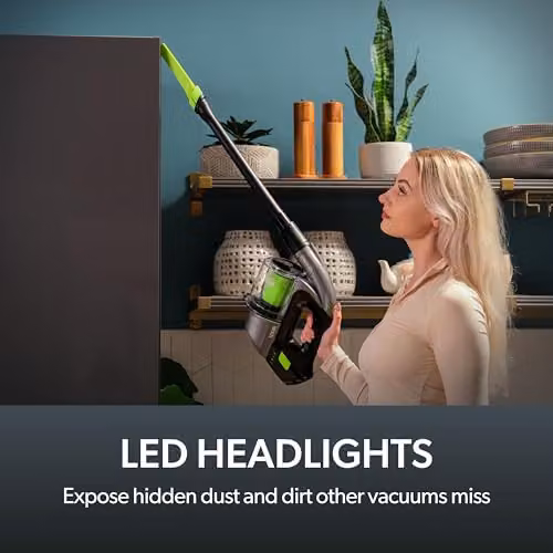 Gtech Multi MK2 Cordless Handheld Vacuum Cleaner with 22V Li-ion Battery and Powered Brush Bar in Grey, Green or Black – 4