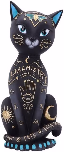 Nemesis Now Fortune Kitty Oriental Tabletop Figurine, Gold and Black, Height: 27 cm