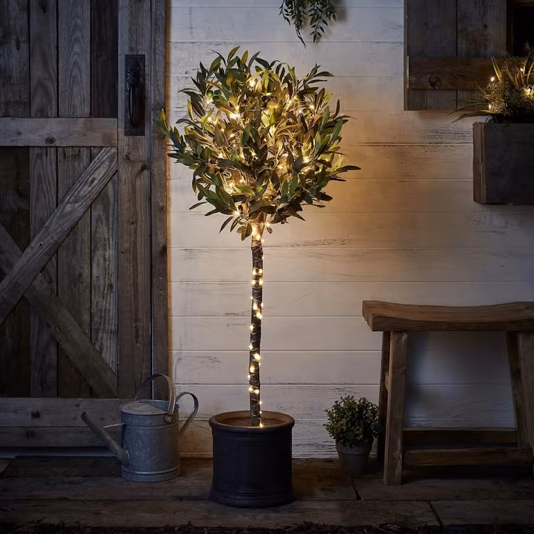 Lights4fun 200 Warm White Outdoor Micro Fairy Lights with Timer and Battery Operation