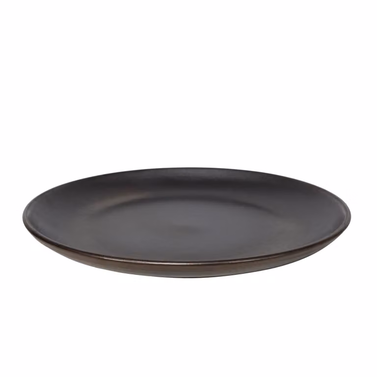 Dome Deco JULIUS Dinner Plate in Black and Silver