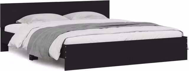Berkfield Home Super King Bed Frame in Black, 180 x 200 cm – 1