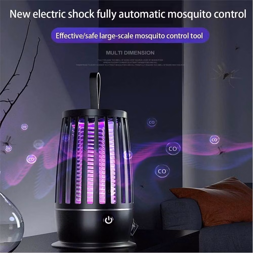 Nordara Portable Electric Bug Zapper Lamp with UV Light, Black, W/D/H: 50 x 50 x 50 cm – 2