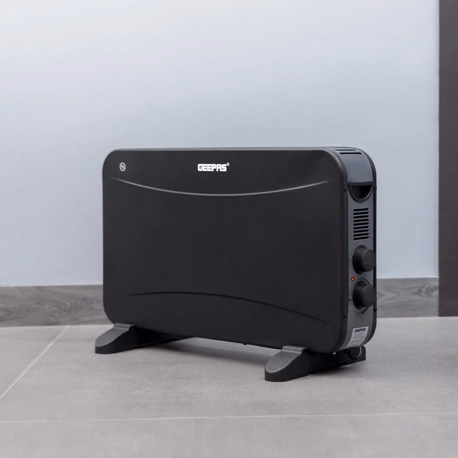 Geepas 2000W Electric Convector Freestanding Radiator with Thermostat in Jet Black – 2