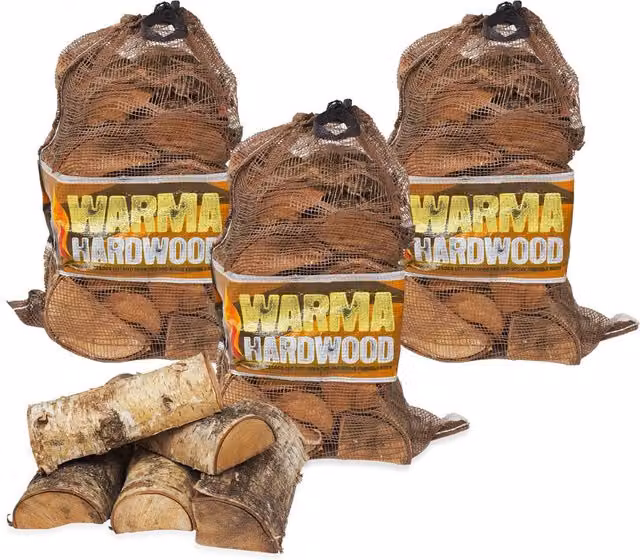 Warma Hardwood Firewood Logs, Brown, 63 cm, 27 kg