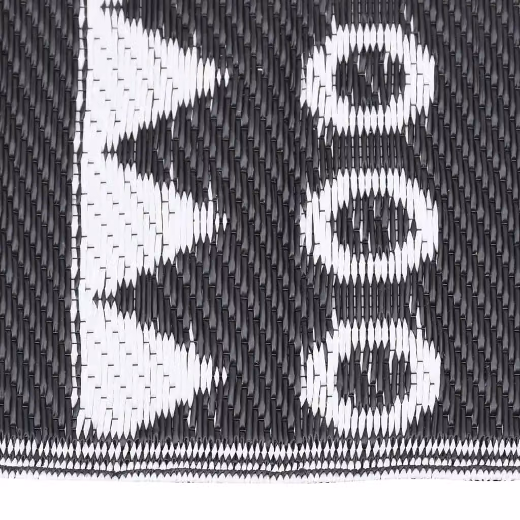 Berkfield Home Black Ethnic Outdoor Rug, W: 190 cm, D: 290 cm – 3
