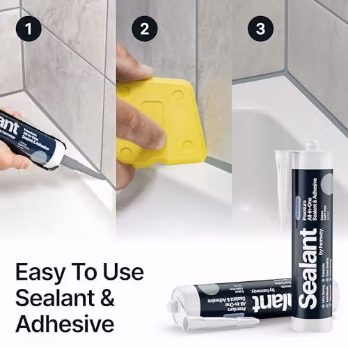 Hemway Hybrid Polymer Construction Sealant and Adhesive in Grey, 300ml – 2