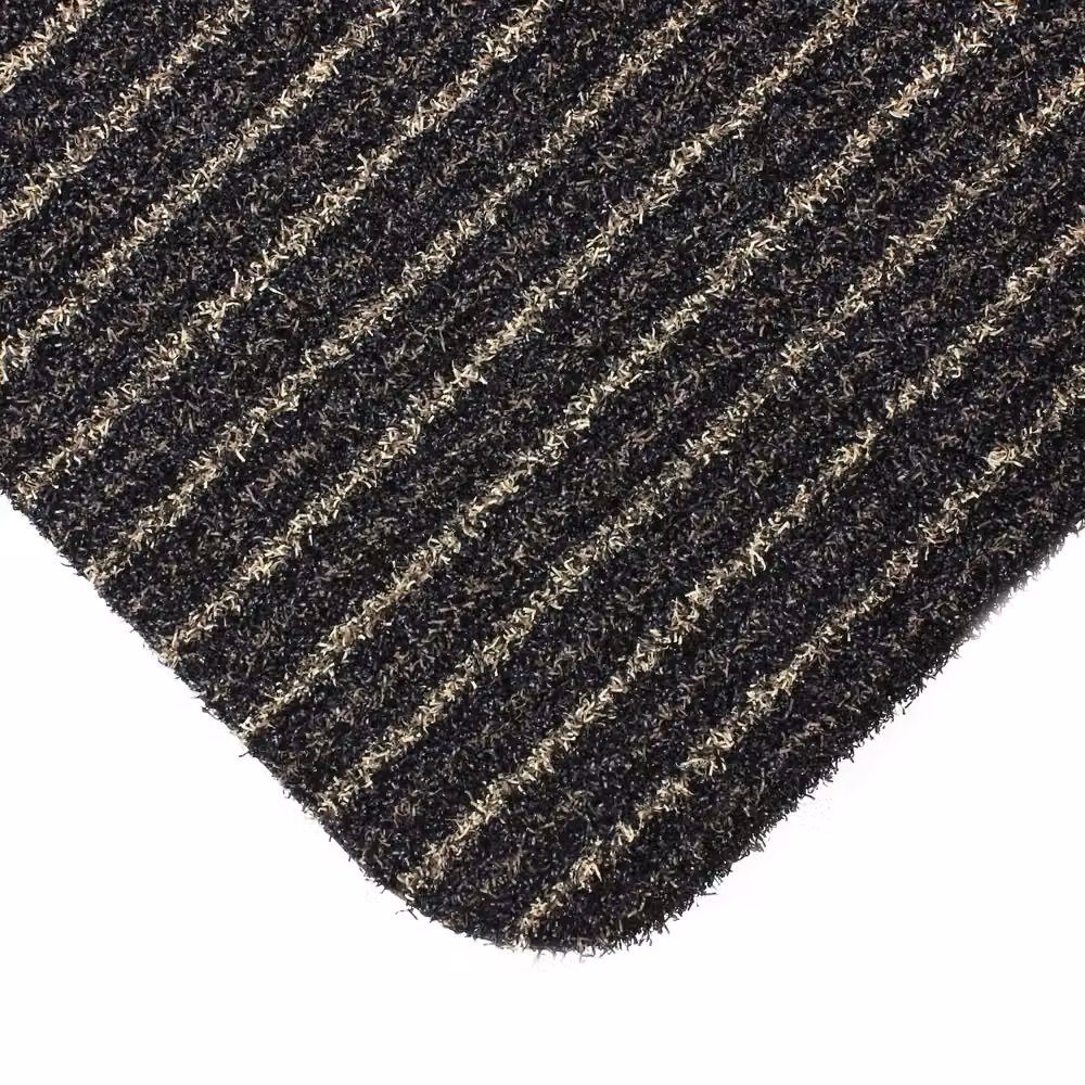 JVL Infinity Brown Striped Entrance Door Mat, W: 50 cm, D: 75 cm – 3