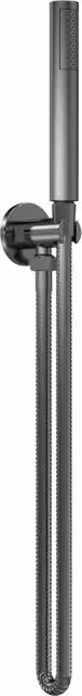 Balterley Round Outlet Elbow Parking Bracket for Shower Handset in Brushed Pewter Silver – 1