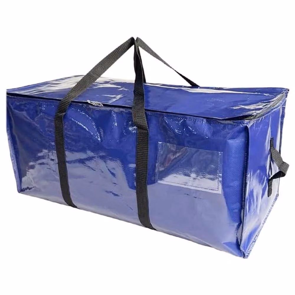FORGEVIO Set of 6 Heavy Duty Plastic Clothes Storage Bags in Blue – 2