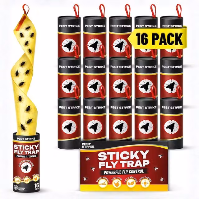 Volila 16 Pack Yellow Fly Catcher Sticky Rolls – 1